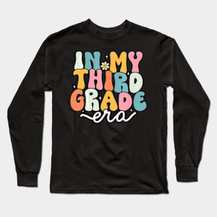 In My 3rd Grade Era Groovy Third Grade Teacher Kids Retro Long Sleeve T-Shirt